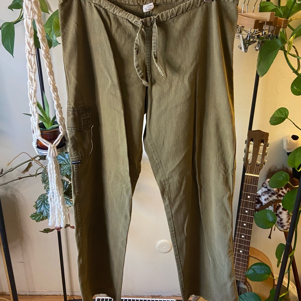 Women's  Olive Green Prana Pants